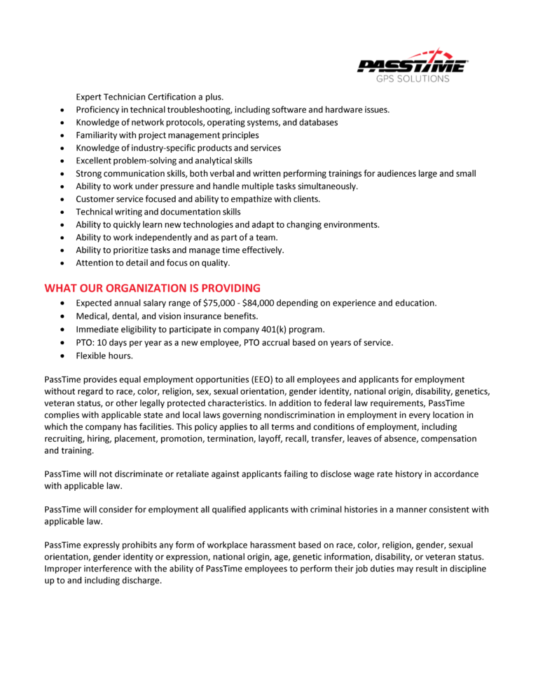 Product Application Specialist Job Announcement 9 30 2023 Page 2 768x994